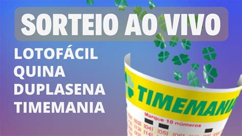 Sorteio Caixa Ao Vivo Lotofacil Quina Timemania E Dia De Sorte