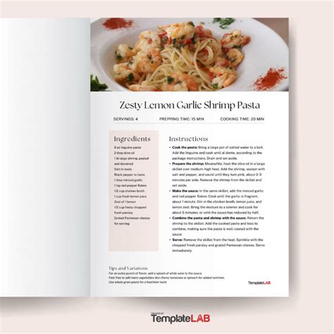 recipe templates  microsoft word clickup