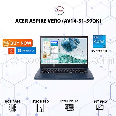 NOTEBOOK ACER INTEL ACER ASPIRE VERO AV14 51 59QK Toko Laptop