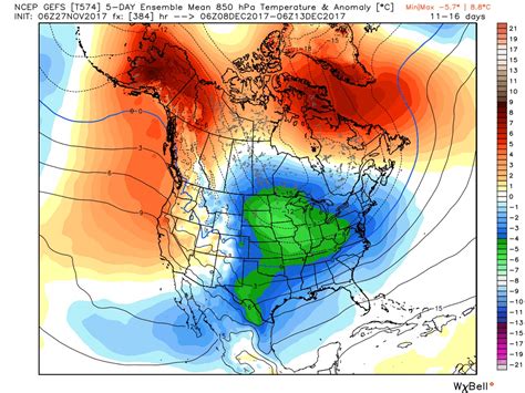 Extreme Weather Pattern Change May Mean Cold And Stormy Mid December In