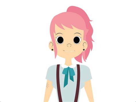 2d Girl Character Animation By Pedro Donizete On Dribbble