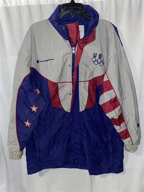 Vintage Team Usa 1994 Olympics Champion Jacket Mens M Gem