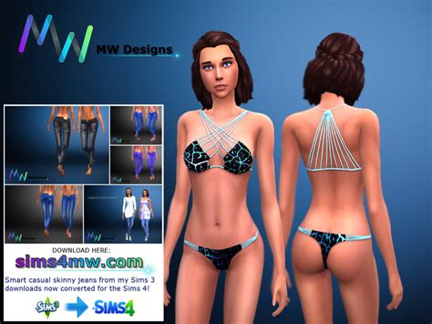 The Sims Resource Electrifying Sexiness Bikini Set