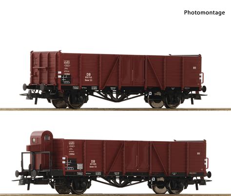 Roco H0 76289 2 tlg Set Offene Güterwagen der DB Modellbahn Center