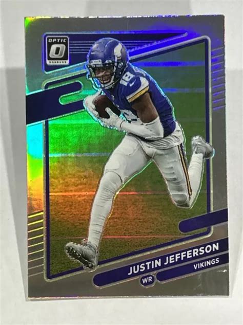 Justin Jefferson Panini Donruss Optic Holo Prizm Silver Minnesota