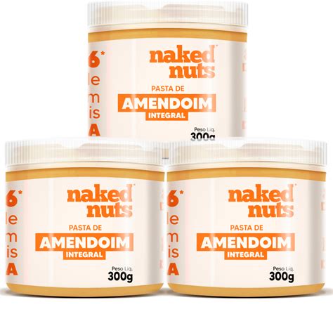 Pasta de Amendoim Integral g Naked Nuts Pasta Fit Zero Adição de Açúcar e Super