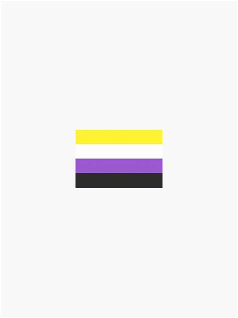 Non Binary Pride Flag Sticker For Sale By Ameliamae05 Redbubble