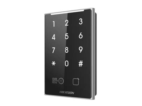 Hikvision DS-K1109DKB-QR: уличный мультиформатный считыватель карт и QR ...