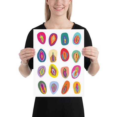 Vulva Poster Vagina Vulva Wall Art Vagina Wall Decor Feminist LGBTQ Body Positivity