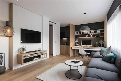 Premium Photo | Spacesaving Small Apartment Design