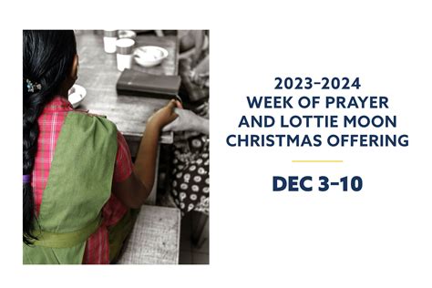 Lottie Moon Christmas Offering 2024 Mable Jehanna