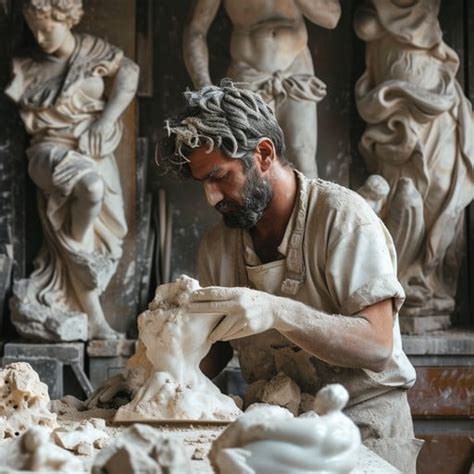 sculptor  work image sculpture artisan studio