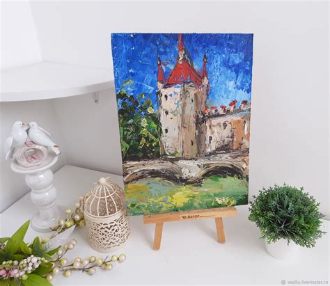 Картина маслом замок "Средневековье" пейзаж город в интернет-магазине ...