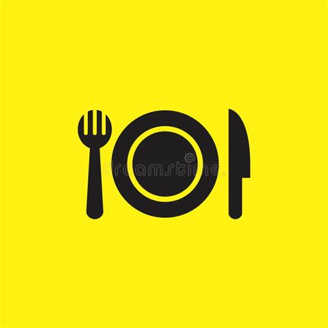 Plate Cutlery Icon Stock Vector Illustration Of Kitchen 299389972