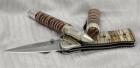 Авторучка и нож из зуба мамонта | Пикабу