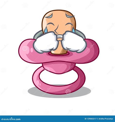 Crying Cartoon Pacifier for a Newborn Baby Stock Vector - Illustration of object, dream: 129003217