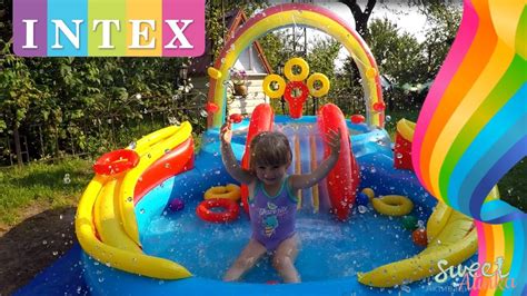 Intex Rainbow Ring Play Center Pool Toys & Games Детский водный игровой ...