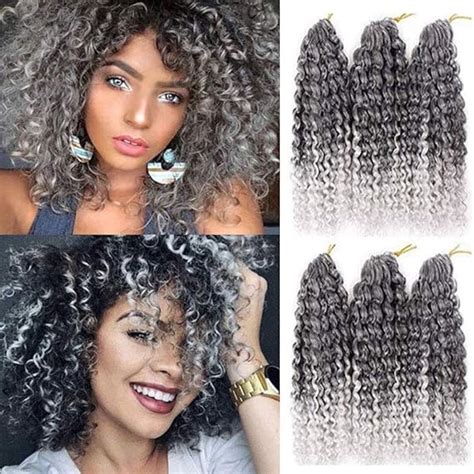 6 Paquetes Marlybob Crochet Pelo 12 Pulgadas Rizado Crochet Trenzas