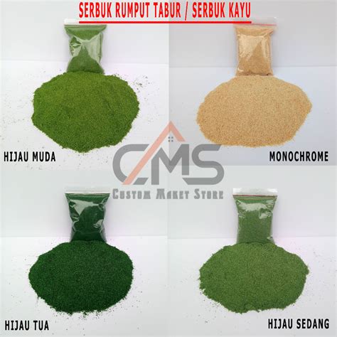 jual maket serbuk rumput tabur serbuk kayu shopee indonesia