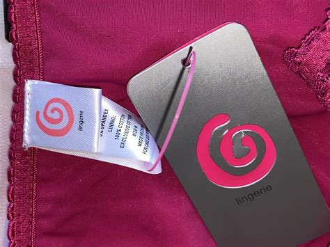 Mimosa Rose Bikini Panties French Leg M Lace Trim Gem