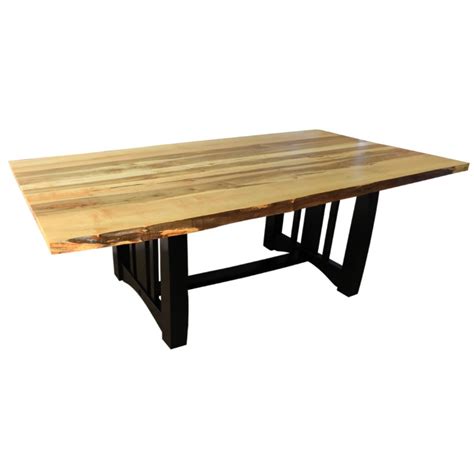 Shop Wormy Maple 42 X 84 Live Edge Table Handcrafted Amish