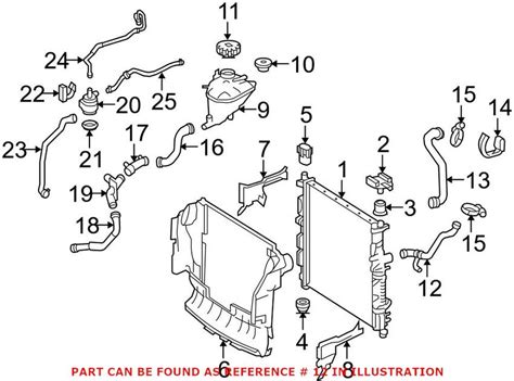 Genuine Mercedes Benz Radiator Coolant Hose Lower 1645014182 Genuine