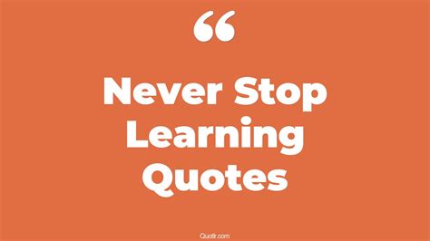 101+ Superior Never Stop Learning Quotes That Will Unlock Your True