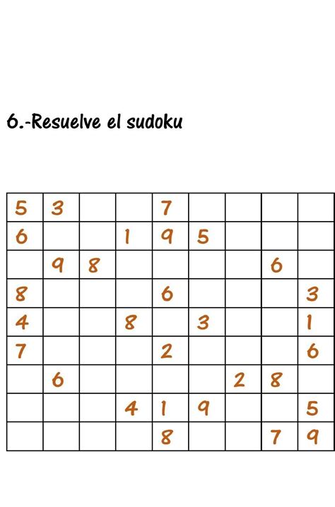 Resuelve Sudoku Por Favor Ayuda Es Para Hoy Brainly Lat