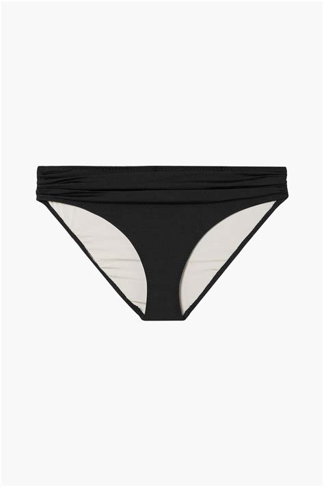 Buy Stella Mccartney Ruched Mid Rise Bikini Briefs Blue Xs Cobalt Blue At Off Editorialist