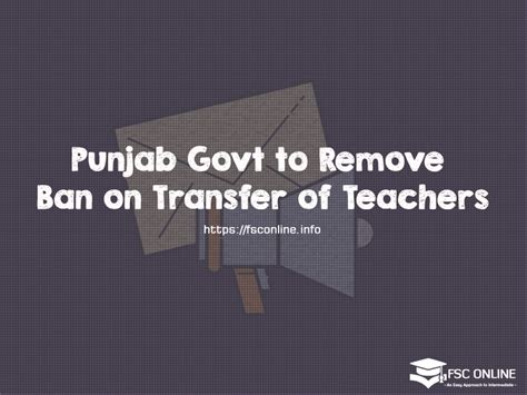 Punjab Govt To Remove Ban On Transfer Of Teachers