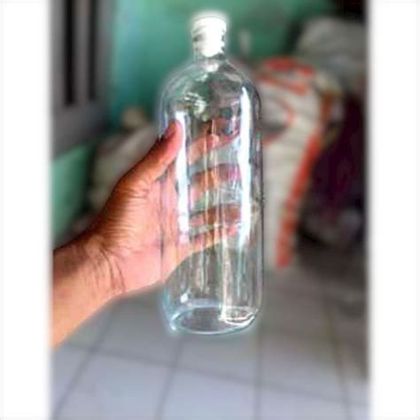 Jual BOTOL KACA BOLES BOTOL BENSIN BOTOL JAMU BOTOL UK 1 LITER TUTUP