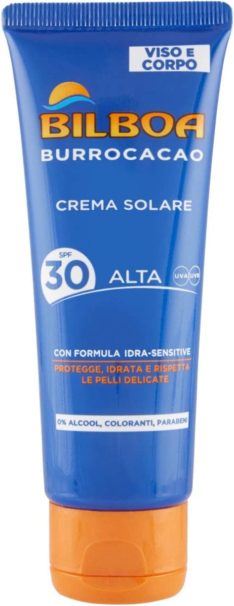 Bilboa Burrocacao Crema Solare Viso E Corpo SPF 30 75ml Amazon It