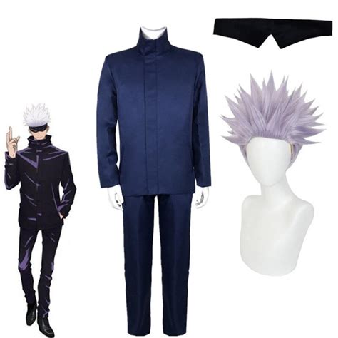 Anime Jujutsu Kaisen Gojo Satoru Cosplay Costumes Outfits Etsy