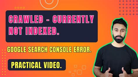 Crawled Currently Not Indexed How To Fix This Issue YouTube