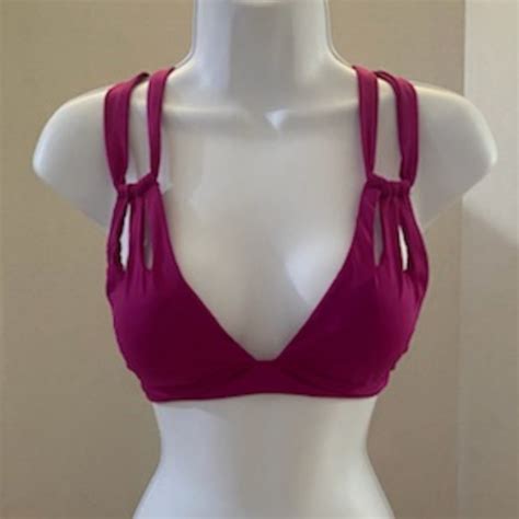 New Becca Skylar Color Code Halter Bikini Top Gem