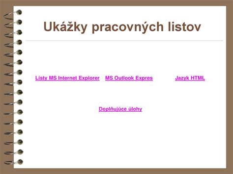 Vyu Itie Pracovn Ch Listov Pre V U Bu Slu Ieb Internetu A Tvorby