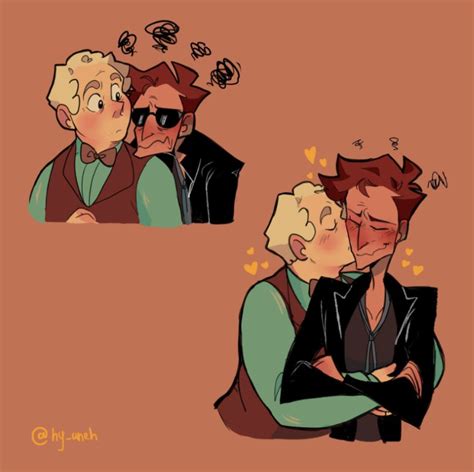 Post By Hg Aneh 2 Images Good Omens Book Cute Gay Angels And Demons