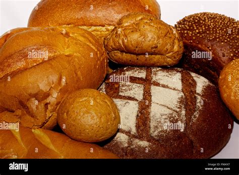 Assortment Of Baked Bread Stock Photo Alamy