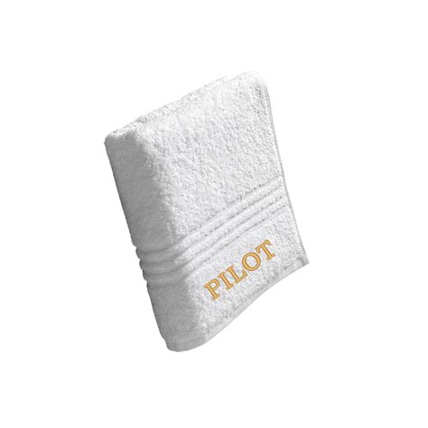 Pilot And Crew Store Hotel Quality Embroidered Towel Pilot Pilot