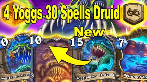 CRAZY BROKEN 4 Yogg 30 Spells Druid IS AMAZING FUN INTERACTIVE AT