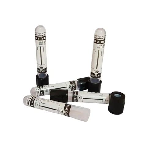 JK Diagnostics ESR 2ml Blood Collection Tube - Vacuum Pack of 100 Tubes