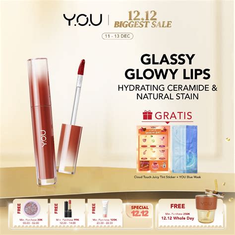 Jual You Cloud Touch Juicy Tint Healthy Glow Lips Korean Style