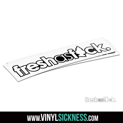 FRESH AS FUCK TREE JDM Stickers Decals VS