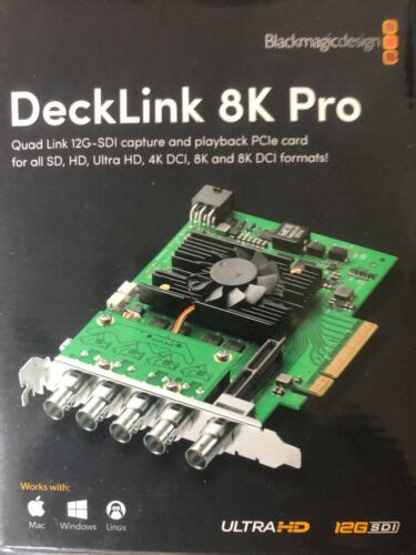 Blackmagic Design Decklink 8K Pro 12G SDI Cinema Capture Card