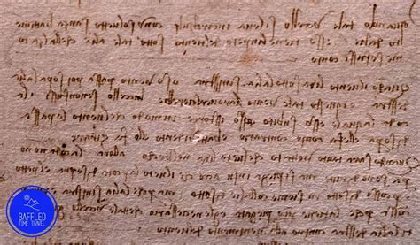 Da Vinci Writing Backwards