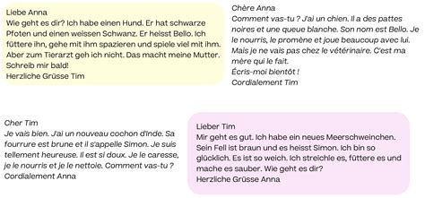 Écrire une lettre en allemand formules et mots clés Allemand