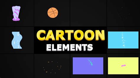 Cartoon Animated Elements Davinci Resolve Template Sbv