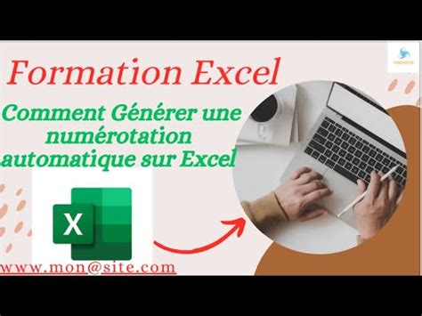 FORMATION SUR EXCEL astuce Comment générer une numérotation automatique