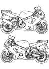 Coloring Page motorbike - free printable coloring pages - Img 19111