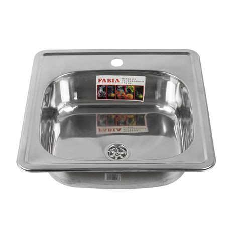 FABIA - Мойка врезная ,48х48 толщина 0,6 мм глубина 160мм под МАЛЕНЬКИЙ ...